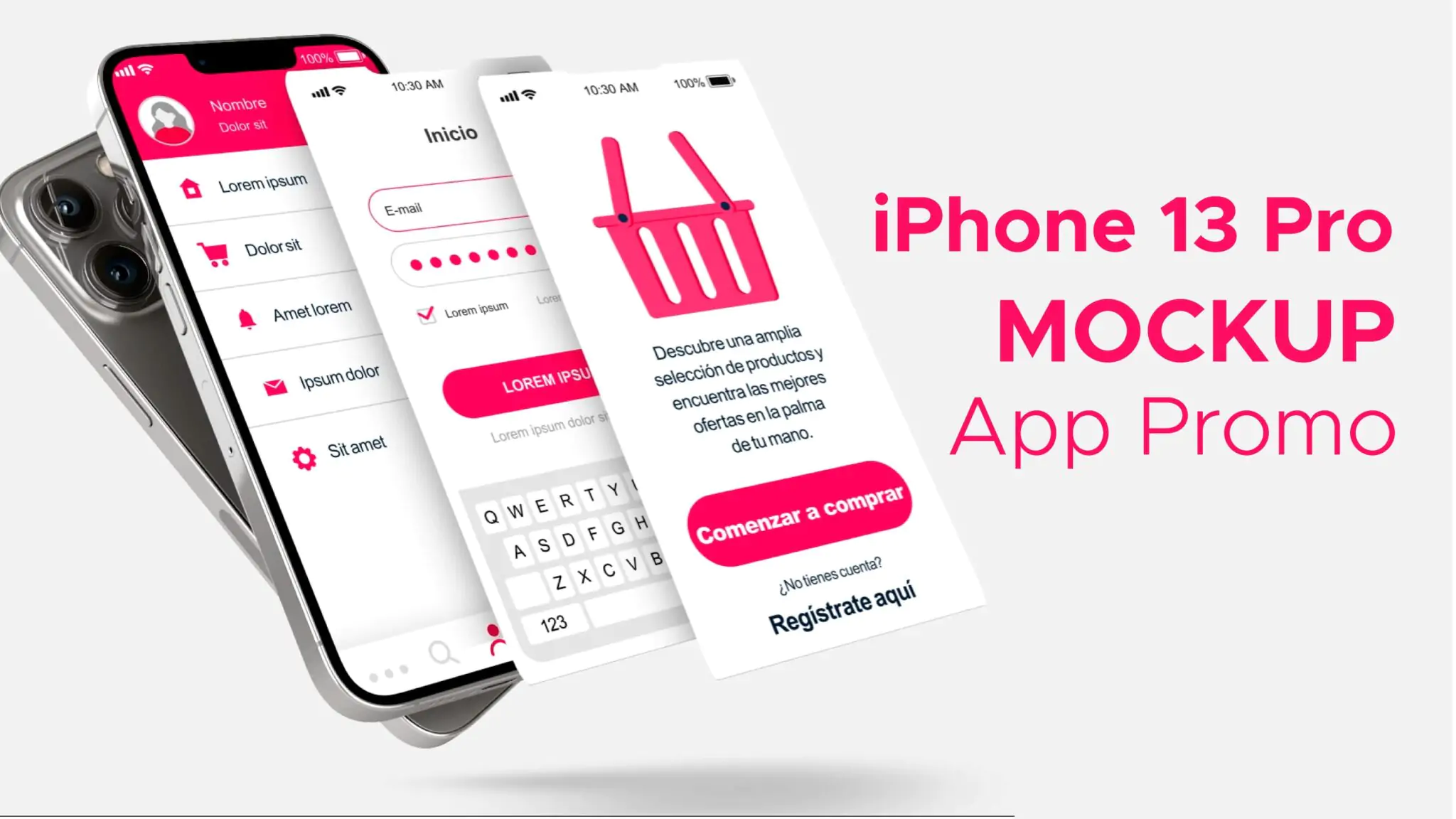 After Effects Mockup App Promo iPhone 13 Pro